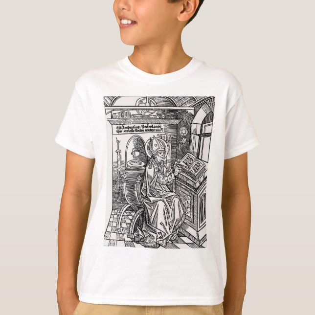 Saint Ambrose i Milano T Shirt (Framsida)