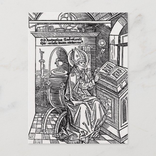 Saint Ambrose i Milano Vykort (Framsida)