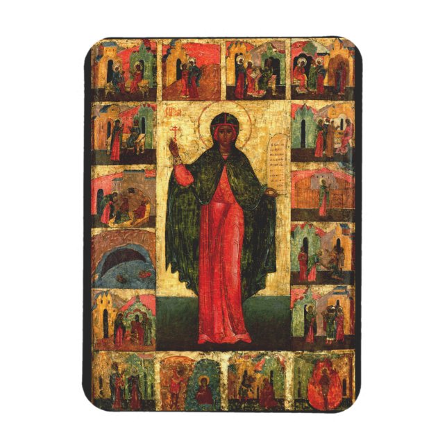 Saint Anastasia Virgin och martyr Magnet (Vertikal)