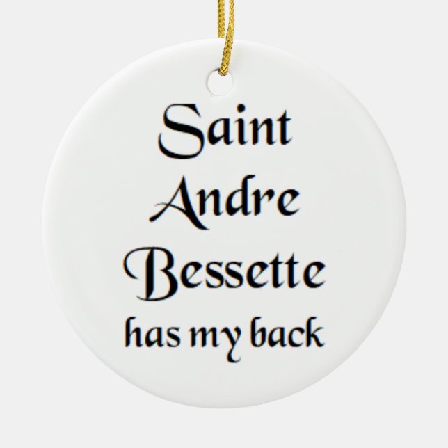 saint andre bessette Mug Julgransprydnad Keramik (Framsidan)