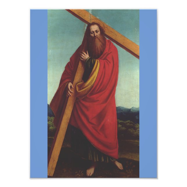 Saint Andrew Apostle Martyr Fototryck (Framsidan)