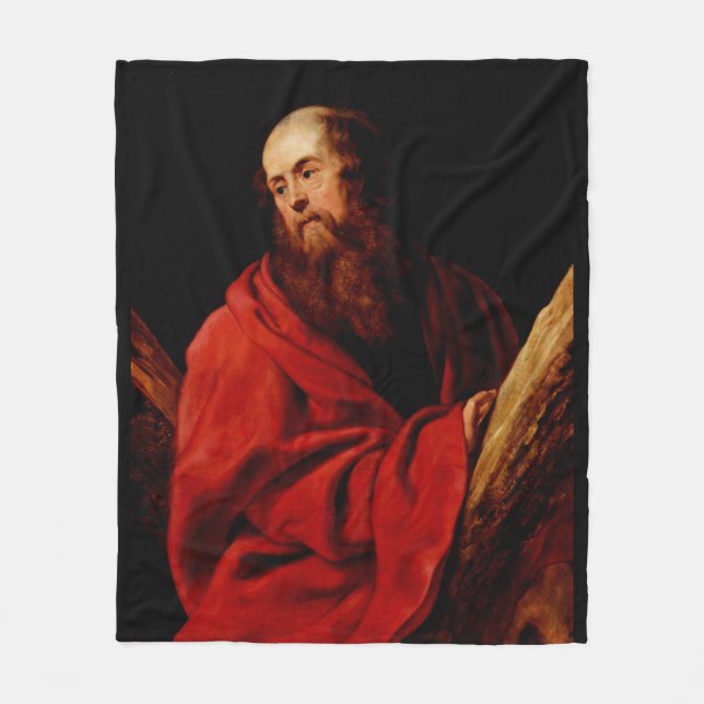 Saint Andrew av Peter Paul Rubens Fleecefilt (Framsidan)
