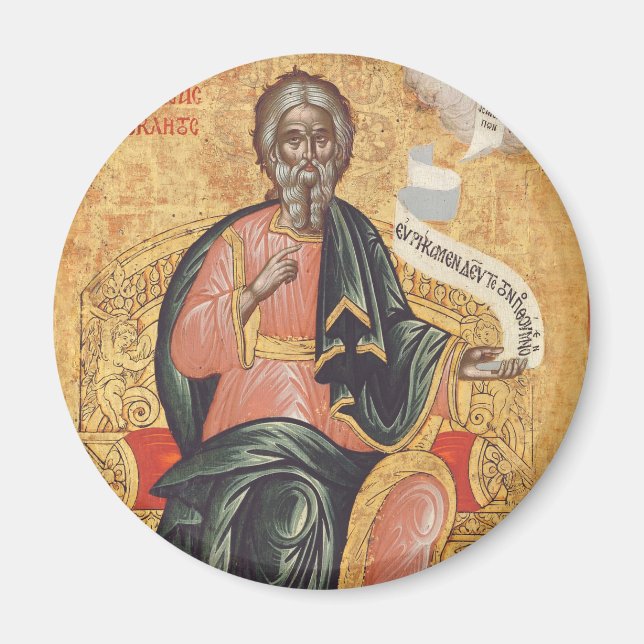 Saint Andrew den ortodoxa ikonen Apostle Magnet (Framsidan)