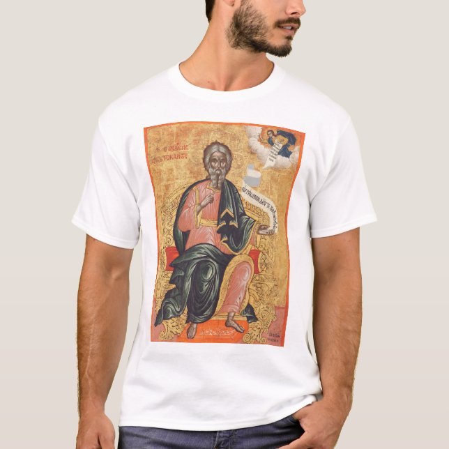 Saint Andrew den ortodoxa ikonen Apostle T Shirt (Framsida)