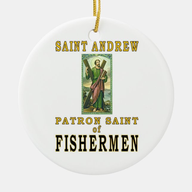 SAINT ANDREW JULGRANSPRYDNAD KERAMIK (Framsidan)