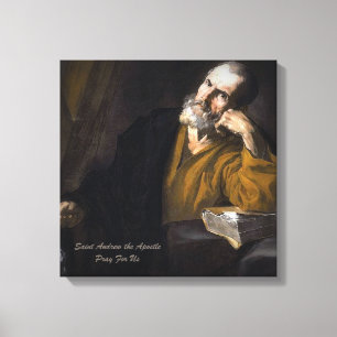 Saint Andrew The Apostle Canvastryck