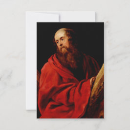 Saint Andrew the Apostle Rubens Inspired Holy Card Tack Kort