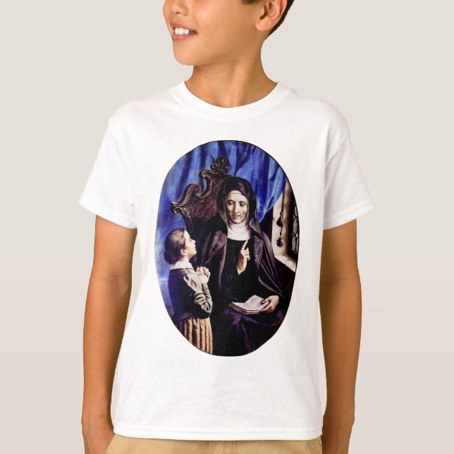 Saint Angela Merici Virgin och Foundation T Shirt (Framsida)