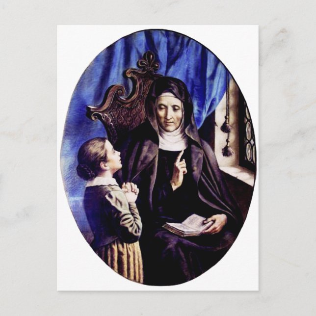 Saint Angela Merici Virgin och Foundation Vykort (Framsida)