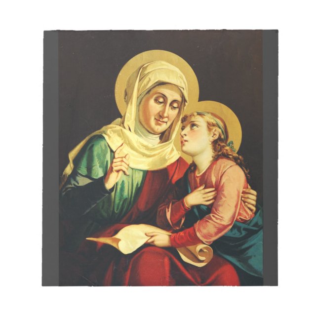 Saint Ann och Virgin Mary Anteckningsblock (Framsida)