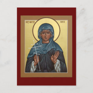 Saint Anna, Martyr Prayer Card Vykort