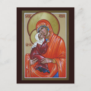 Saint Anna Prayer Card Vykort