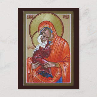 Saint Anna Prayer Card Vykort