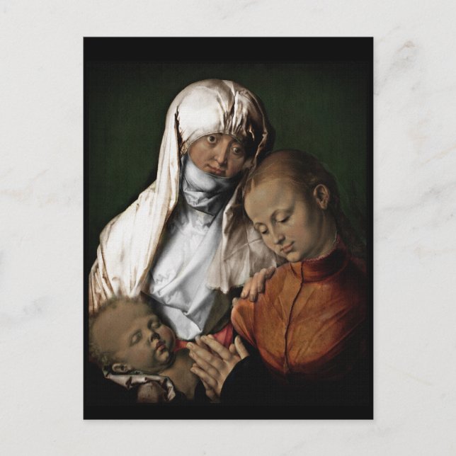 Saint Anne Admiring Baby Jesus Vykort (Framsida)