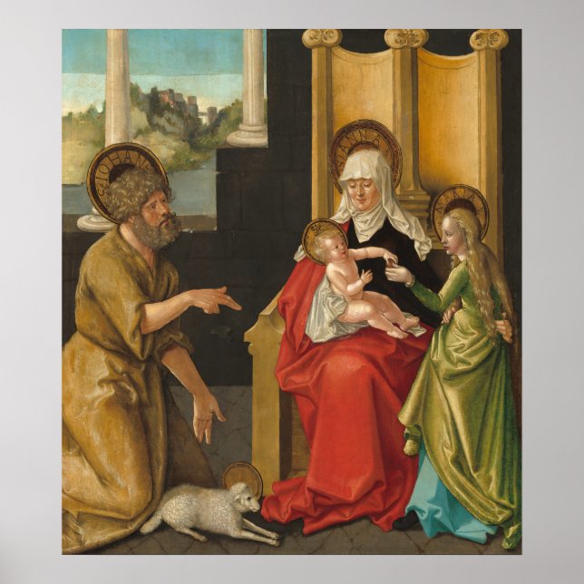 Saint Anne - Hans Baldung Grien Fine Art Poster (Framsidan)