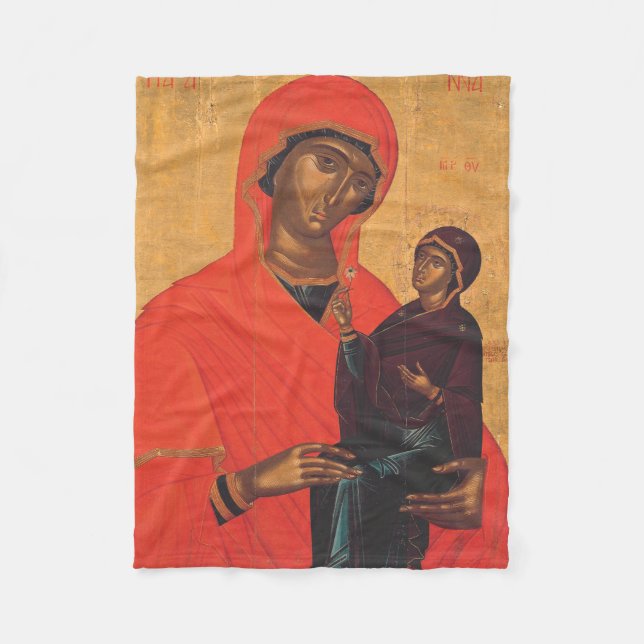 Saint Anne med Virgin Mary Fleecefilt (Framsidan)