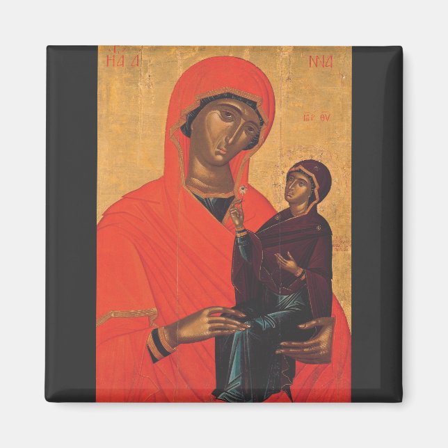 Saint Anne med Virgin Mary Magnet (Framsidan)