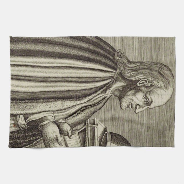 Saint Anselm av Canterbury Doktor i kyrkan Kökshandduk (Horisontell)