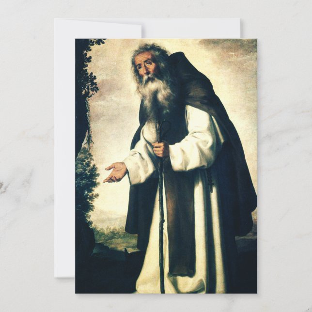 Saint Anthony, Anchorite Julkort (Framsida)