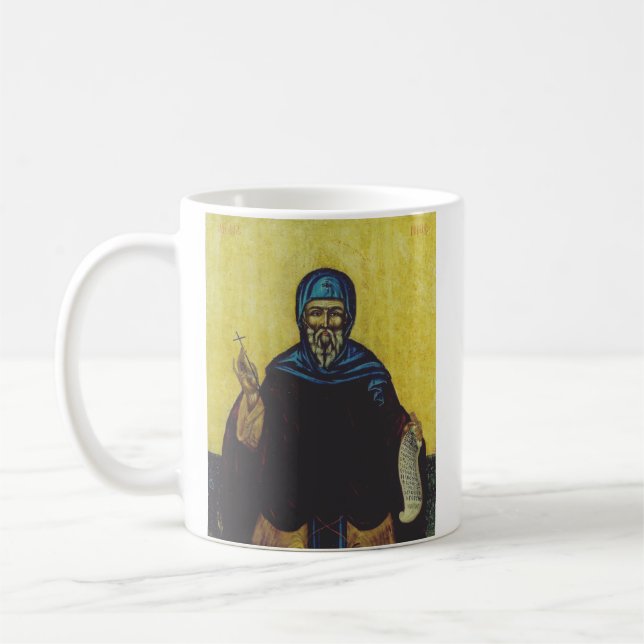 Saint Anthony av Egypten Kaffemugg (Vänster)
