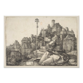 Saint Anthony Engrave av Albrecht Durer Fototryck