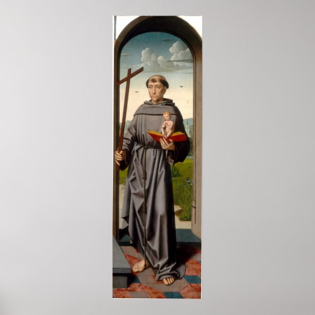 Saint Anthony - Gerard David Fine Art Poster (Framsidan)