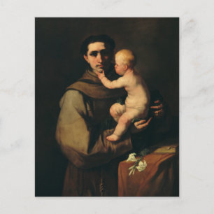 Saint Anthony i Padua av Luca Giordano Flygblad