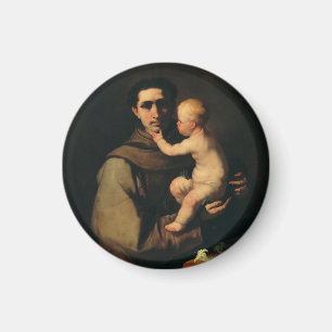 Saint Anthony i Padua av Luca Giordano Magnet