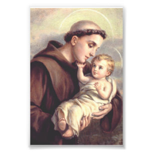 Saint Anthony i Padua Fototryck