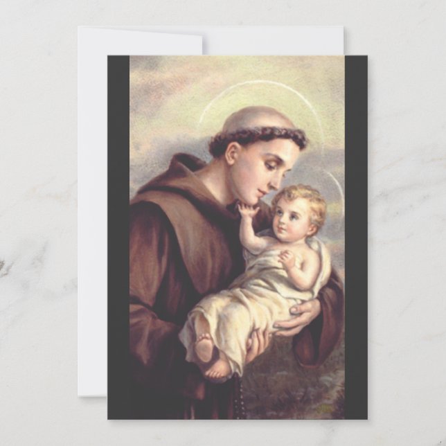 Saint Anthony i Padua Inbjudningar (Framsida)