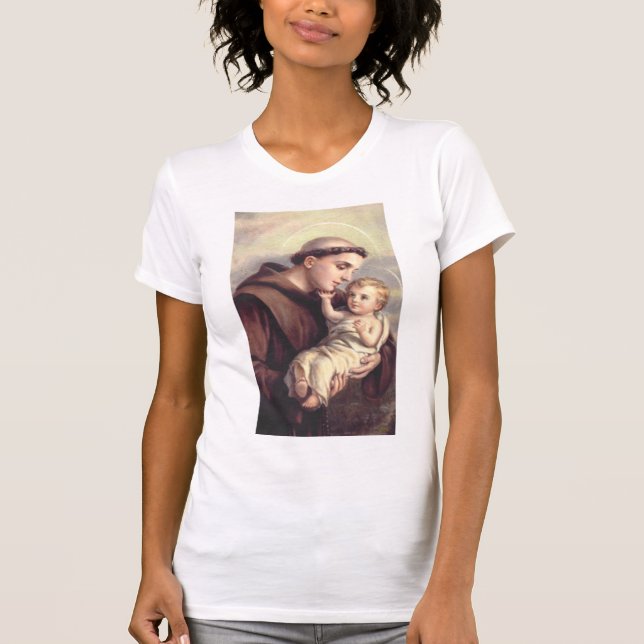 Saint Anthony i Padua T Shirt (Framsida)
