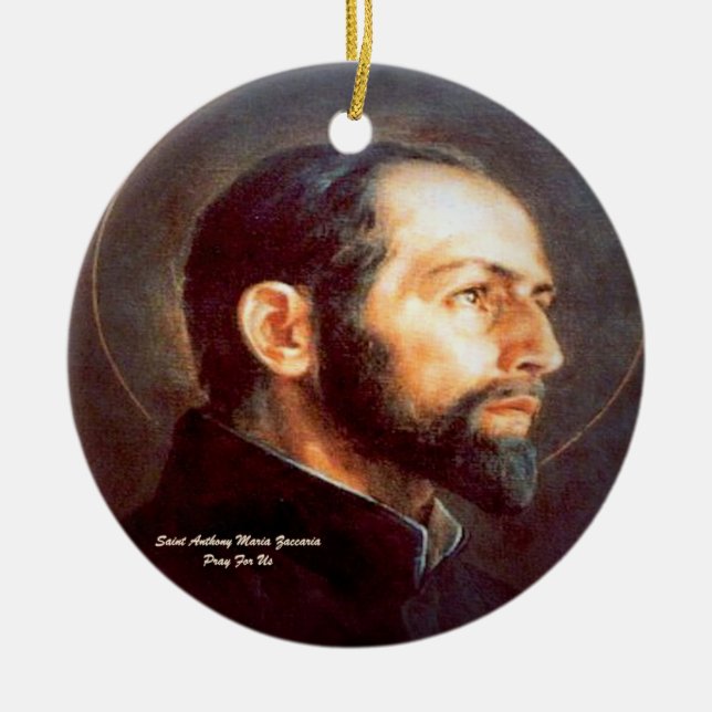 Saint Anthony Maria Zaccaria Julgransprydnad Keramik (Framsidan)