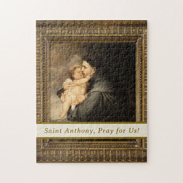 Saint Anthony med Jesus Child Puzzle Pussel (Vertikal)