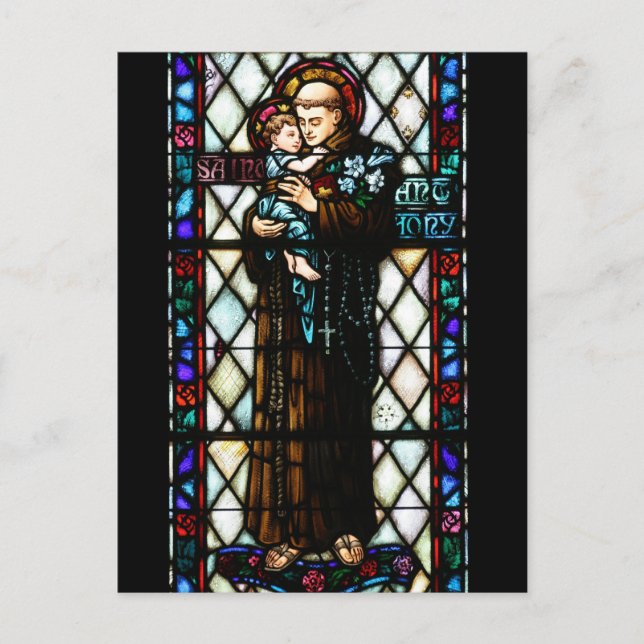 Saint Anthony of Padua Holding a Child Vykort (Framsida)