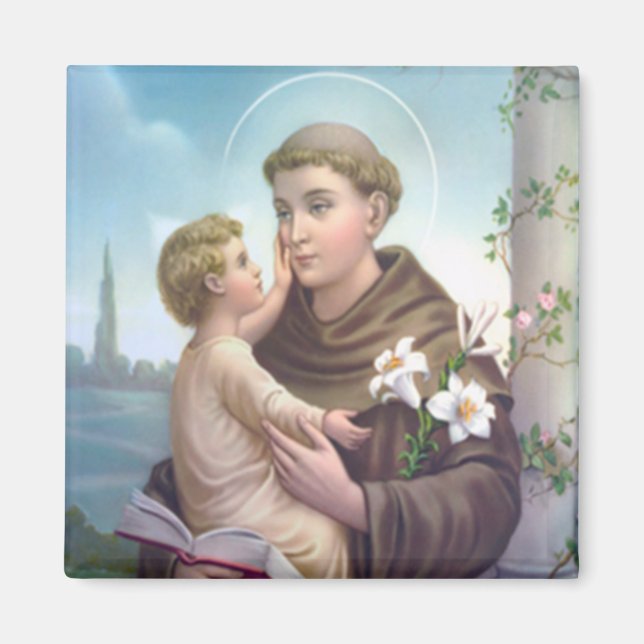 Saint Anthony Padua Magnet (Framsidan)