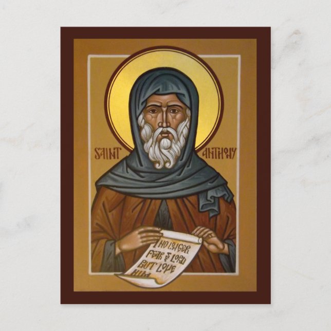 Saint Anthony Prayer-kort Vykort (Framsida)