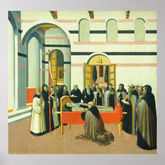 Saint Anthony - Sano di Pietro Fine Art Poster (Framsidan)