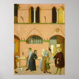 Saint Anthony - Sano di Pietro Fine Art Poster