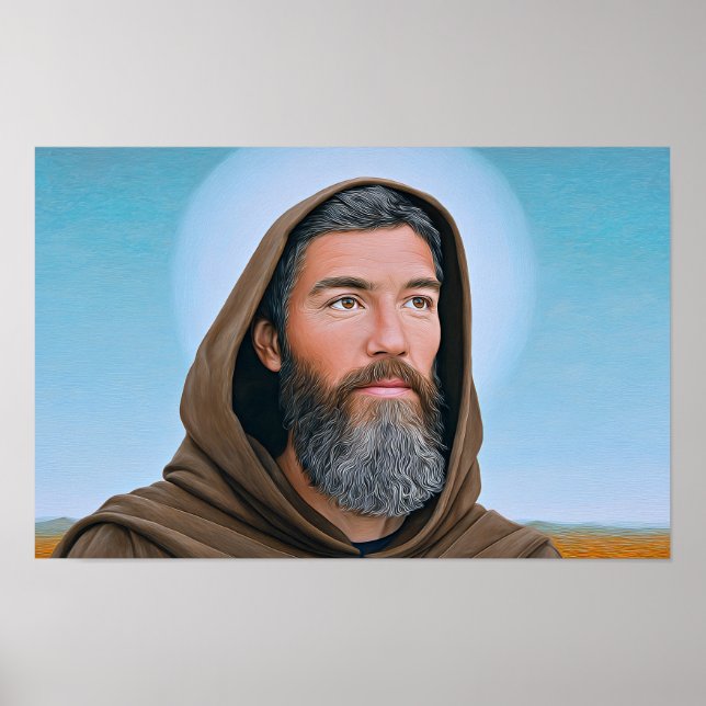 Saint Anthony the Abbot: The Desert Hermit’s Peace Poster (Framsidan)