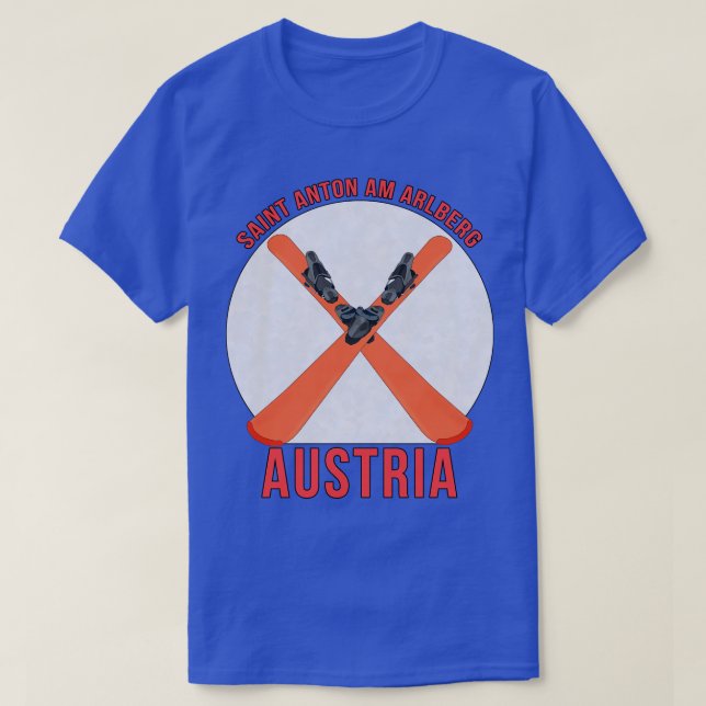Saint Anton am Arlberg Österrike T Shirt (Design framsida)