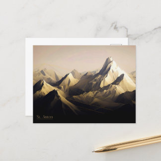 Saint Anton Dusk Vykort