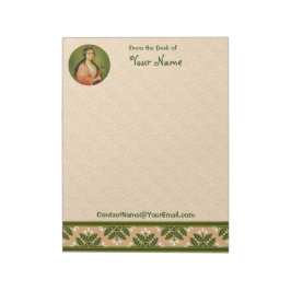 Saint Apollonia (BLA 001) 8,5" x11" (Stil #2) vert Anteckningsblock
