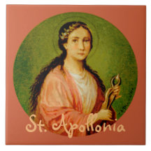 Saint Apollonia (BLA 001) Ceramic Tile #1