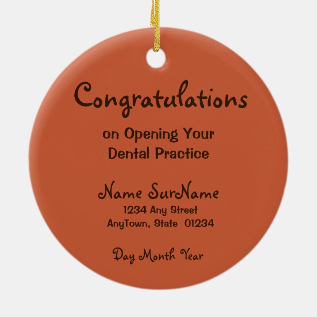 Saint Apollonia (BLA 001) Julgransprydnad Keramik (Baksidan)