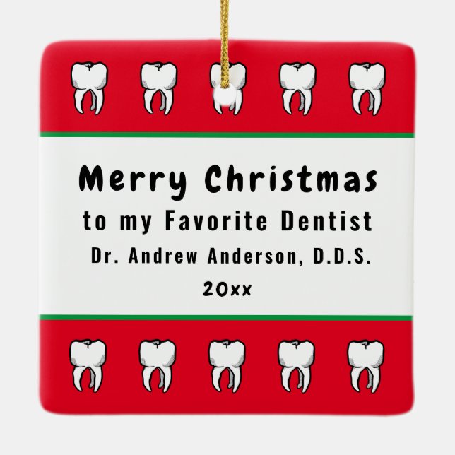 Saint Apollonia med Pulled Tooth (Nürnberg) Julgransprydnad Keramik (Baksida)