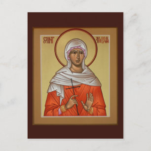 Saint Apollonia Prayer-kort Vykort