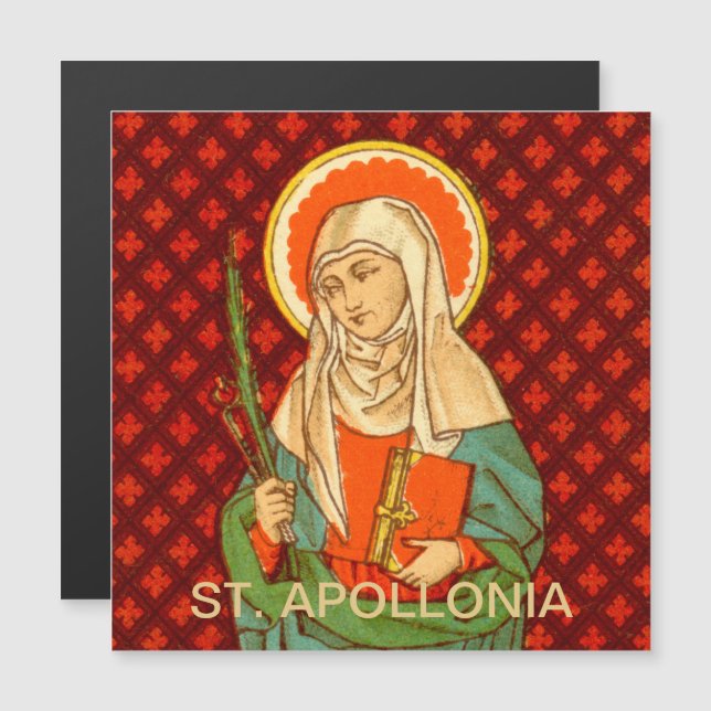 Saint Apollonia (VVP 001) 5,25" x 5,25" Square (Fram/baksida)