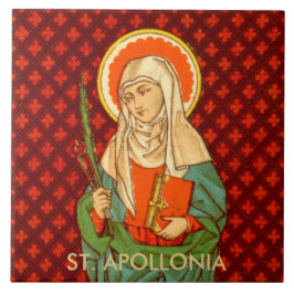 Saint Apollonia (VVP 001) Ceramic Tile #1 Kakelplatta