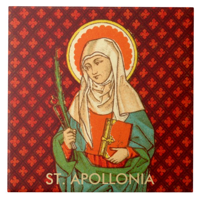 Saint Apollonia (VVP 001) Ceramic Tile #1 Kakelplatta (Framsidan)