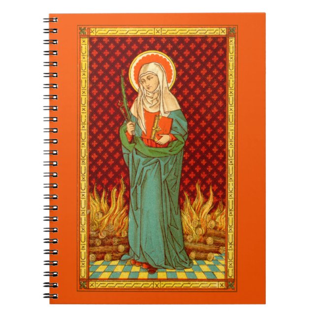 Saint Apollonia (VVP 001) (Stil #2) Anteckningsbok Med Spiral (Framsidan)